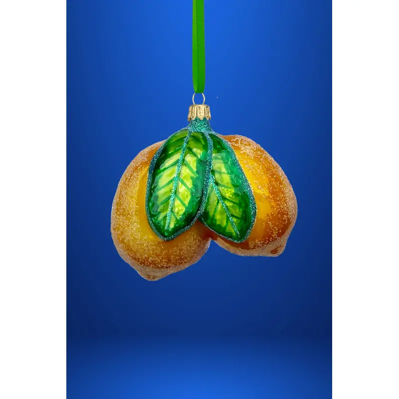 Amalfi Lemon Cluster Polish Glass Ornament