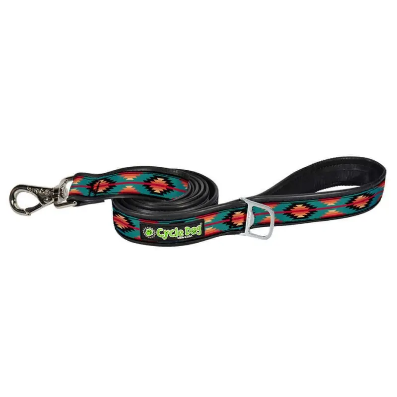 Cycle Dog Teal & Fuchsia Campfire Blanket Dog Leash 6'