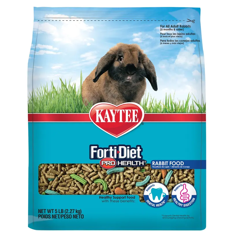 Kaytee Forti-Diet Pro Health Adult Rabbit Food 5 Lbs