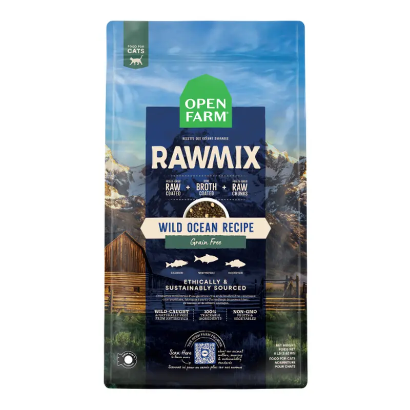 Open Farm Cat RawMix Grain Free Wild Ocean 8lb Bag