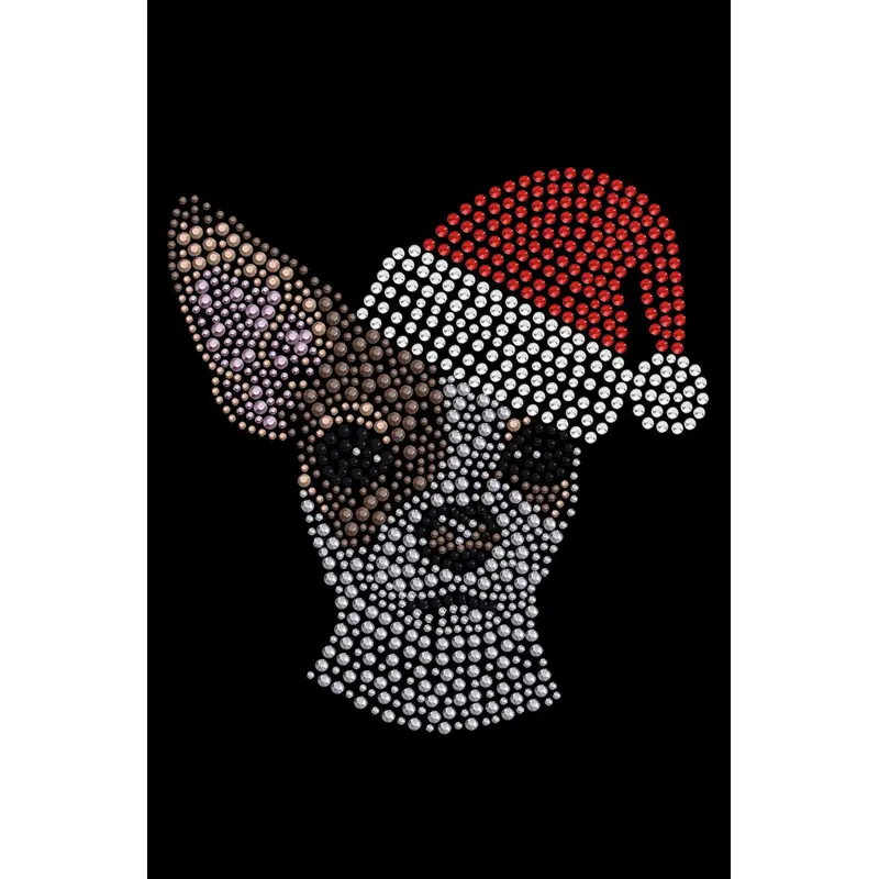 Chihuahua Face with Santa Hat - Custom Tutu