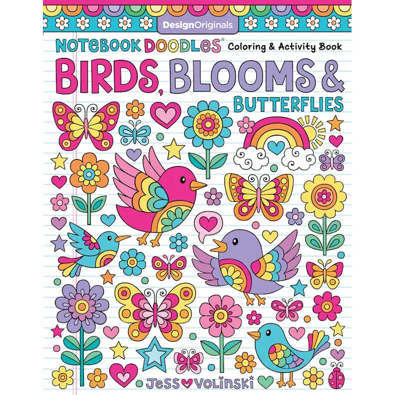 Notebook Doodles Birds, Blooms & Butterflies