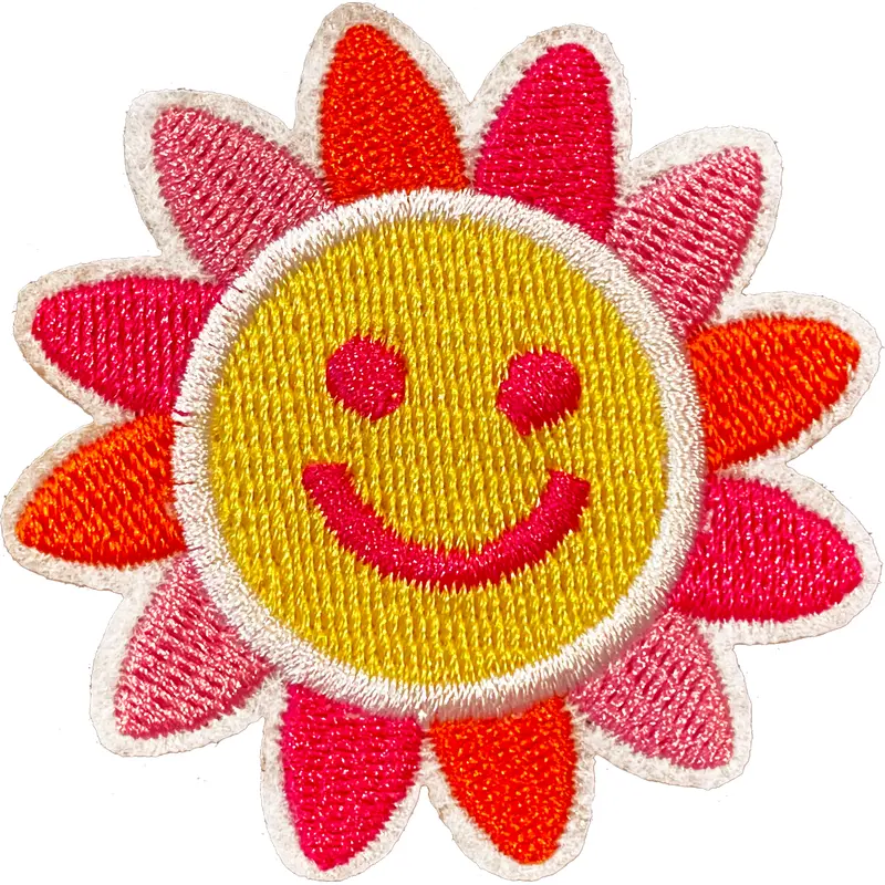 Smiley Face Flower 2 Patch