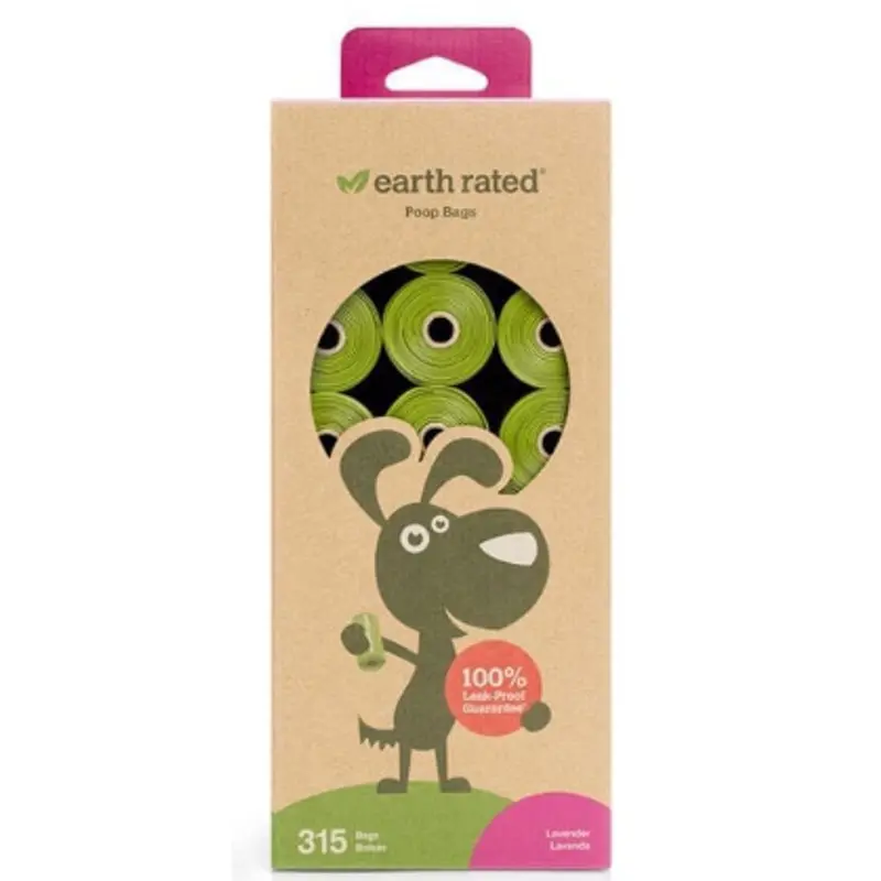 Earth Rated Lavender Scented 21 Refill Rolls Poop Bags 315Ct