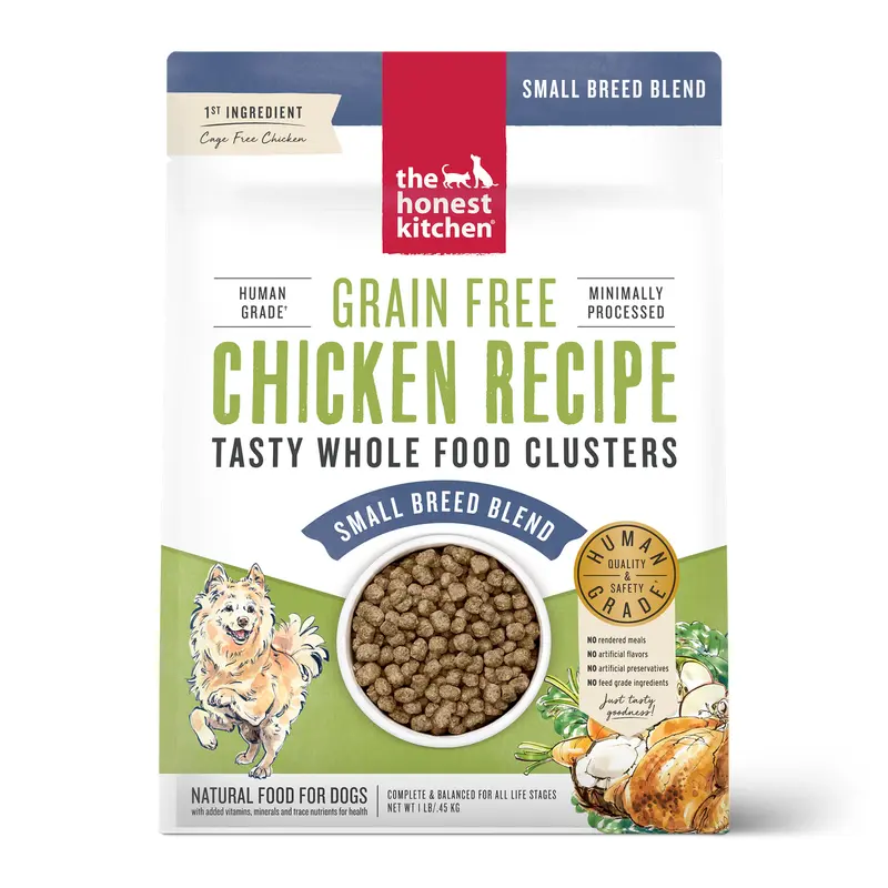 Honest Kitchen Whole Food Clusters Chicken Small Breed Grain-Free Dog Food 1 lb
