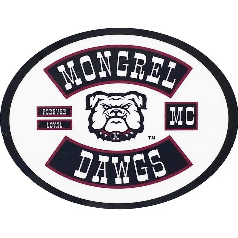 Mongrel Dawg Oval VINYL Transfer - (Patch) - 6