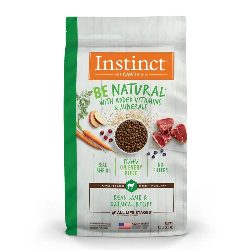 Natures Variety Instinct Be Natural Lamb Oatmeal 4.5Lb