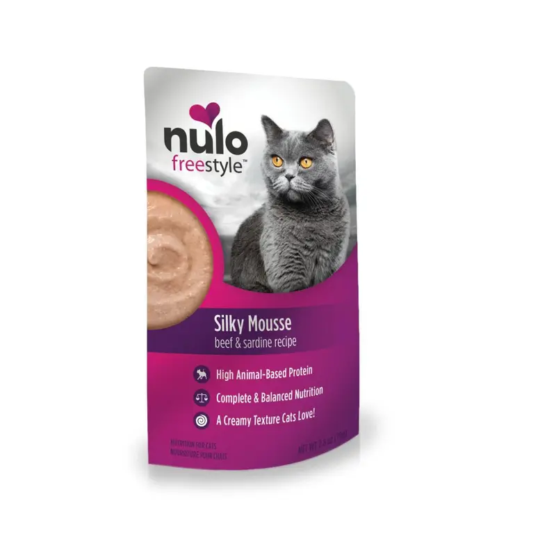 Nulo Cat Silky Mousse Cat Food Beef & Sardine 2.8oz