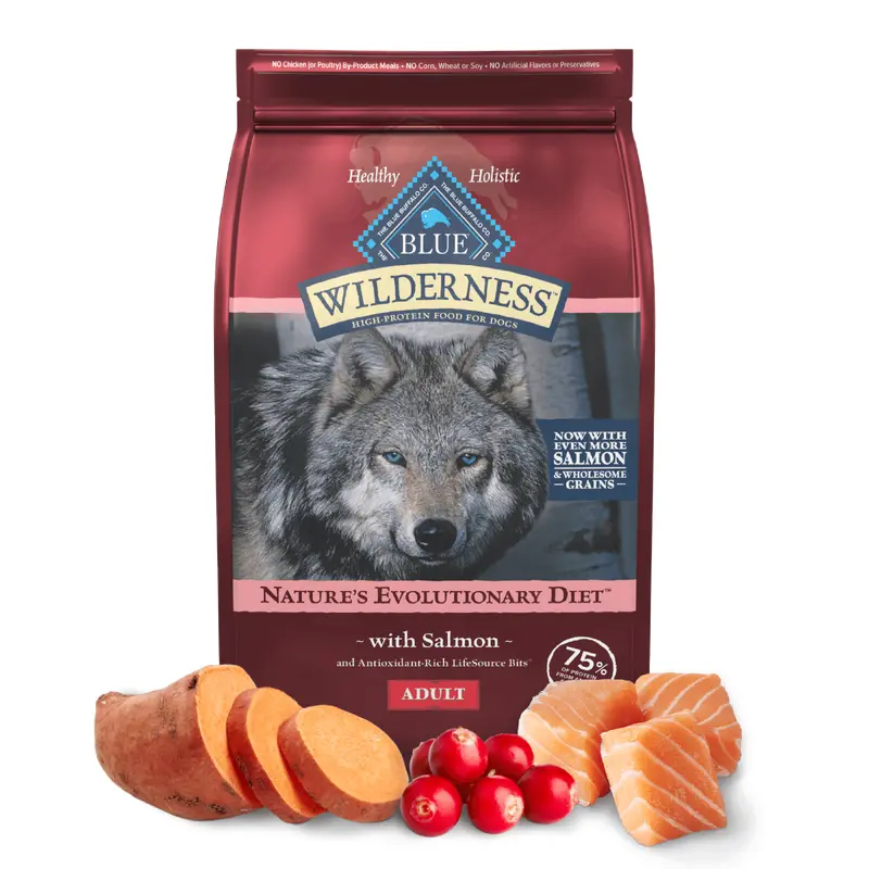 Blue Buffalo Wilderness Adult Salmon with Wholesome Grains Dry Dog Food