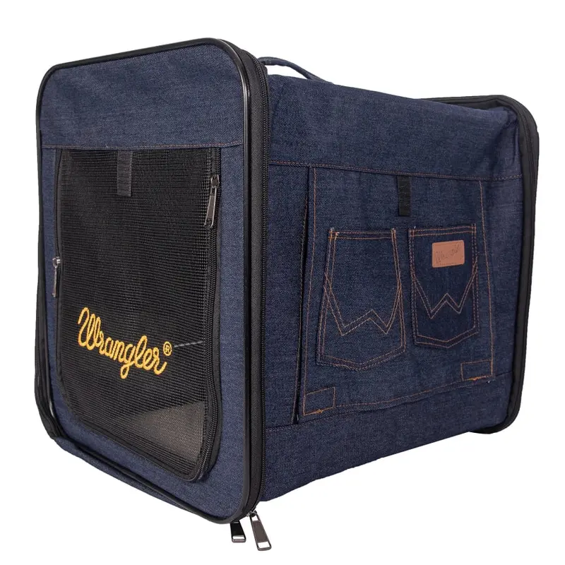 Wrangler Collapsible Crate Dark Blue