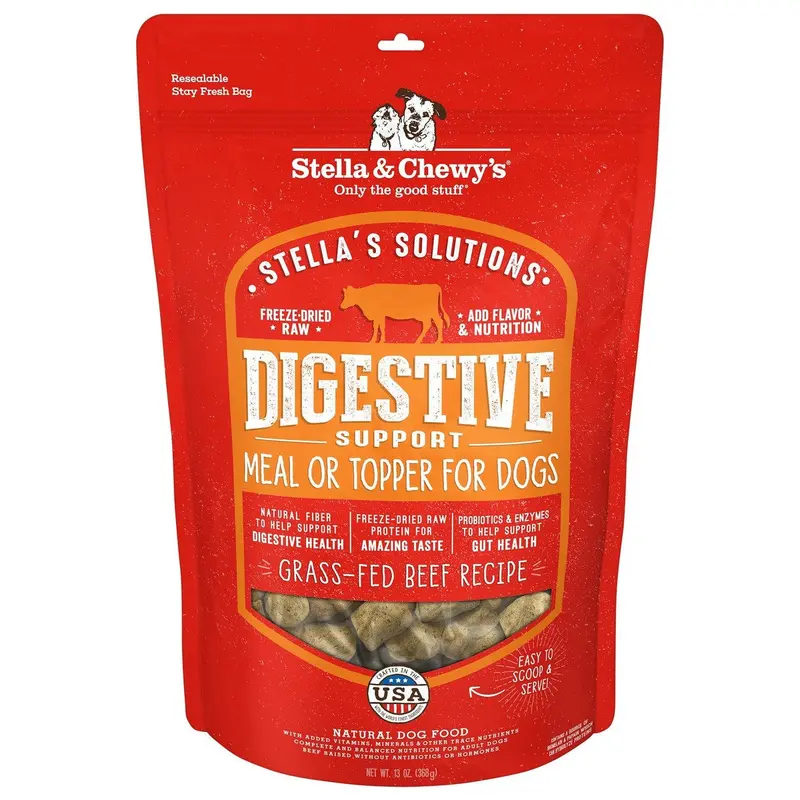 Stella & Chewy's Stellas Solutions Digestive Support Beef Dry Dog Food 13oz