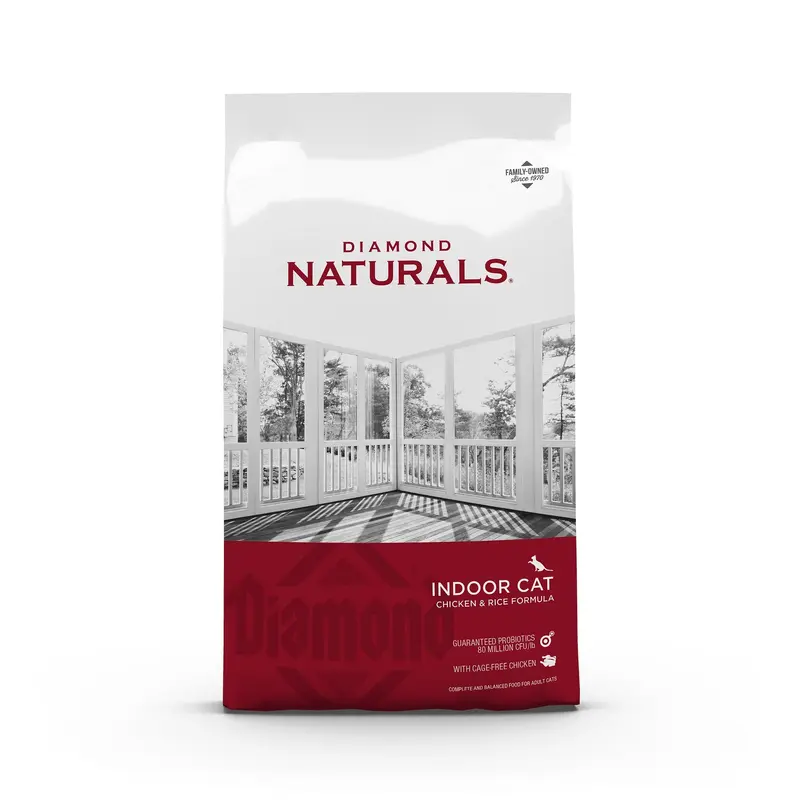 Diamond Care Natural Indoor Cat Dry Cat Food, 18 Lb
