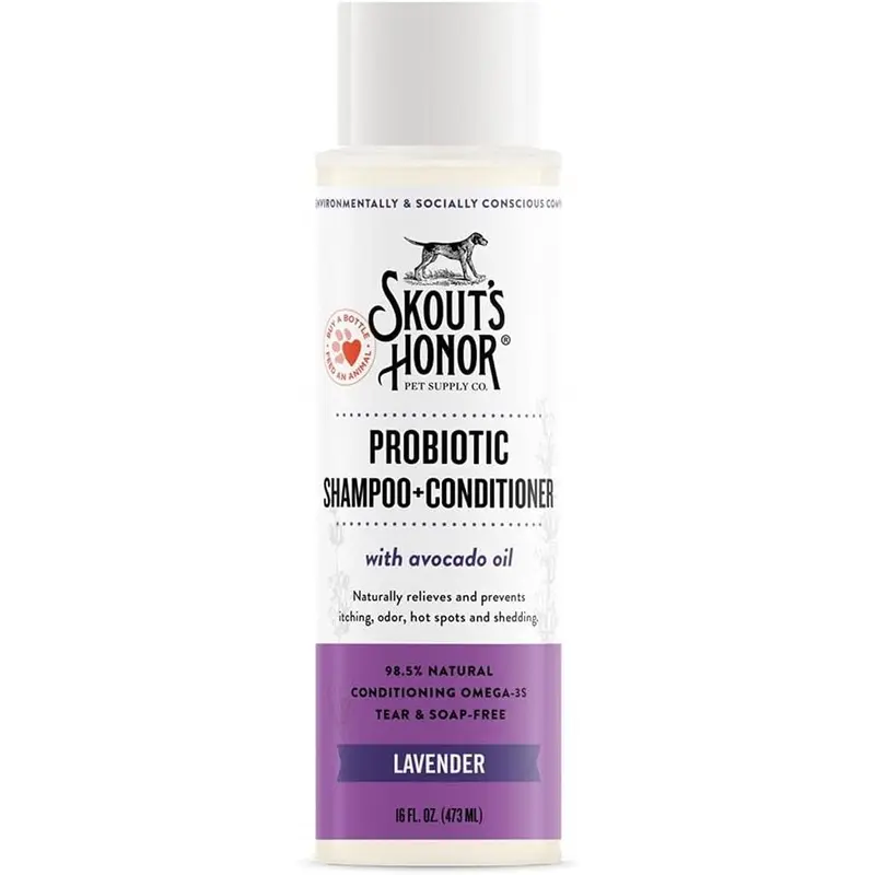 Skout's Honor Dog Probiotic Lavender Shampoo + Conditioner 16 oz