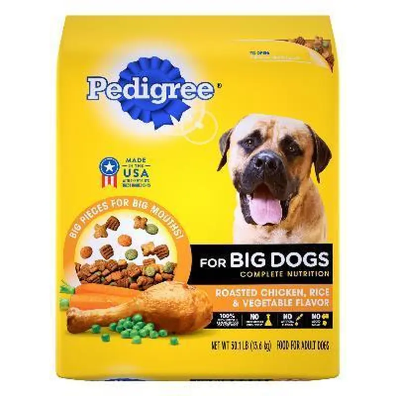 PEDIGREE Dry Dog Food For Big Dogs Roasted Chicken, Rice & Vegetable