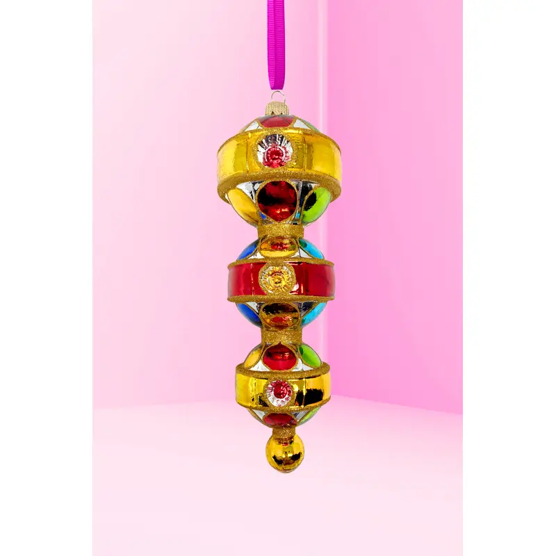 Triple Sevens Reflector Glass Ornament