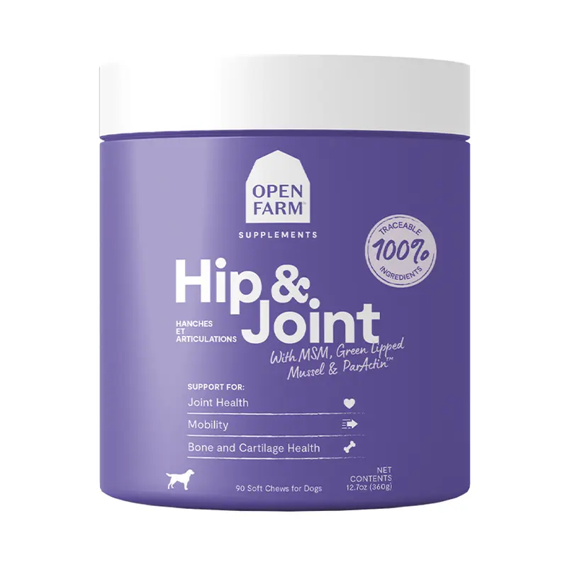 Open Farm Hip & Joint Supplement Chews for Dogs  90 Soft Chews