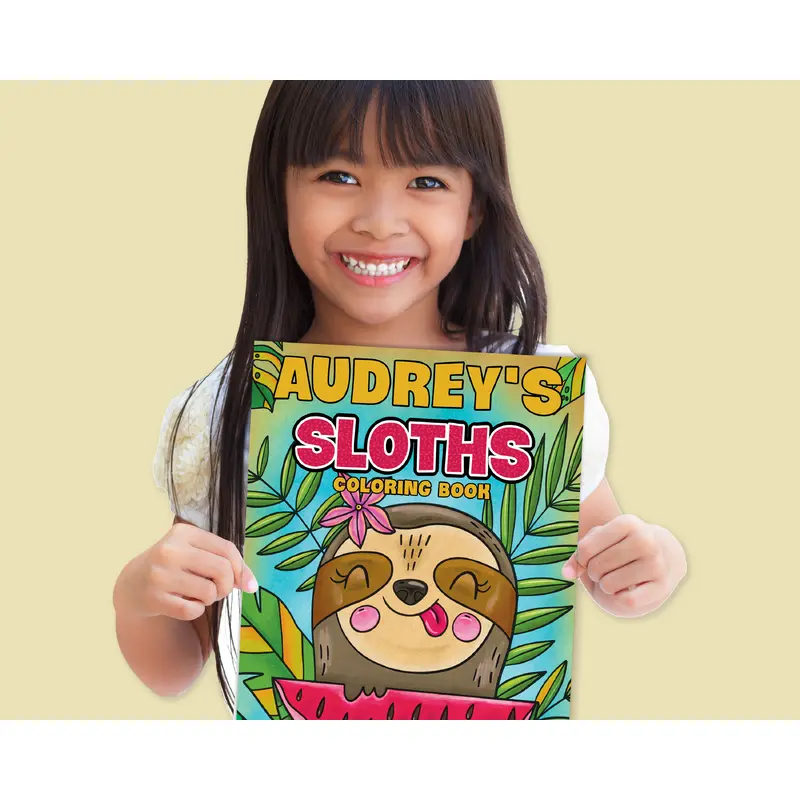 Sloths Coloring Book Customized