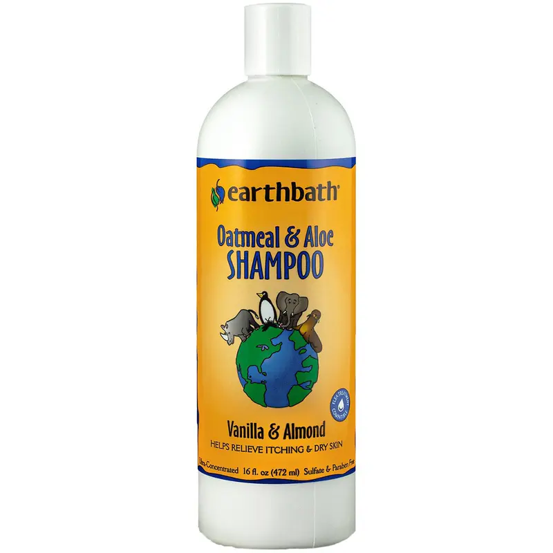 earthbath Oatmeal & Aloe Shampoo Vanilla & Almond Fragrance 16oz