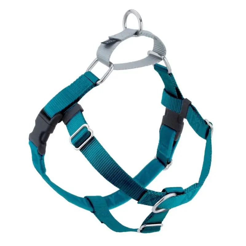 2 Hounds Design Freedom No-Pull Dog Harness - Medium 1" x 28-28" - Teal