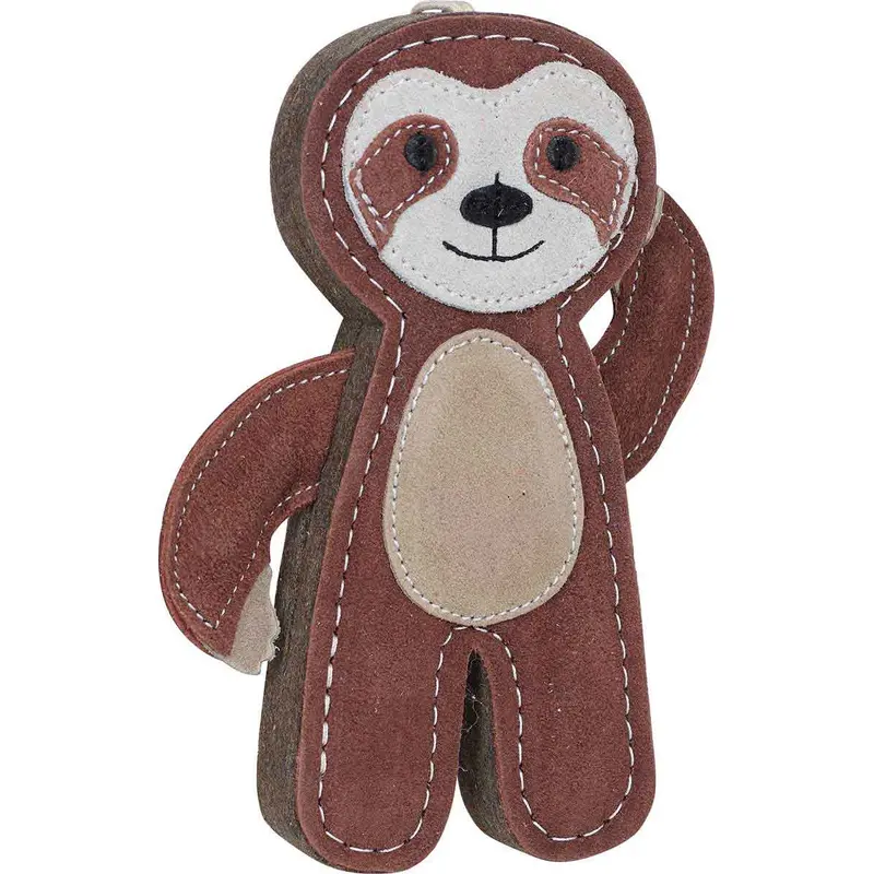 Advanced Pet Products Tuff Toy Leather & Wool Sloth