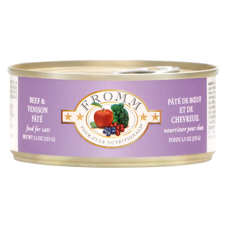 Fromm Four-Star Nutritionals Beef & Venison Pt Food for Cats 5.5 oz