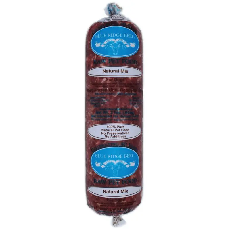 Blue Ridge Beef Frozen Dog Food Natural Mix