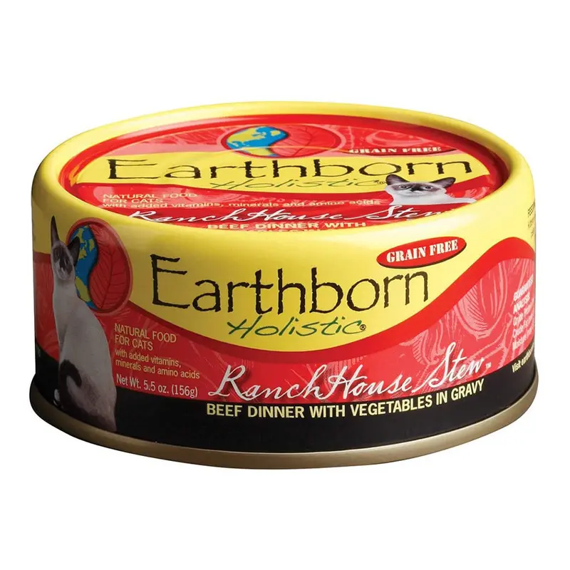 Earthborn RanchHouse Stew Beef Dinner with Vegetables in Gravy 5.5oz