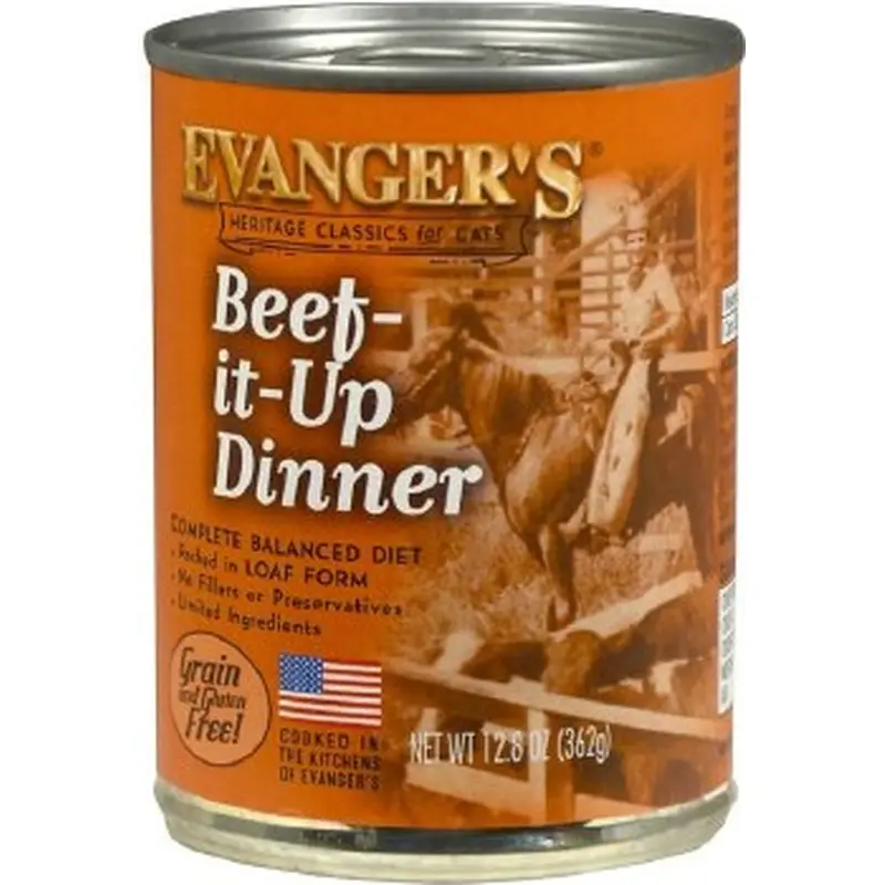 Evanger's Classic Recipes Grain-Free Beef It Up Dinner Wet Cat Food, 13 Oz