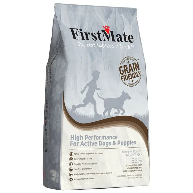 First Mate Grain Friendly High Performance for Active Dogs & Puppies Dry Food 5lb