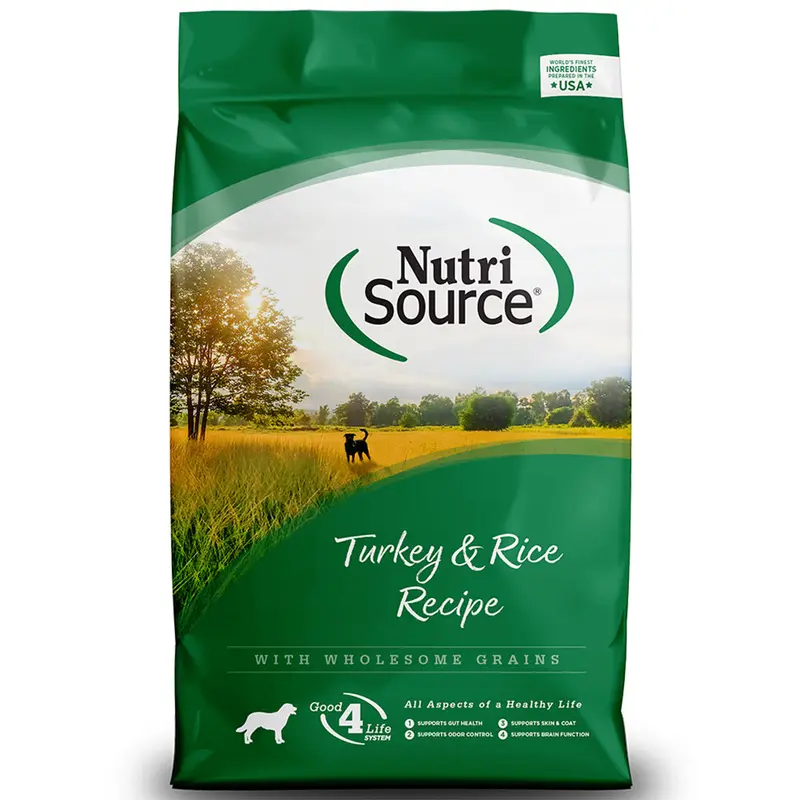 Nutrisource Wholesome Grains Dry Dog Food - Turkey & Rice - 26lb Bag Bag