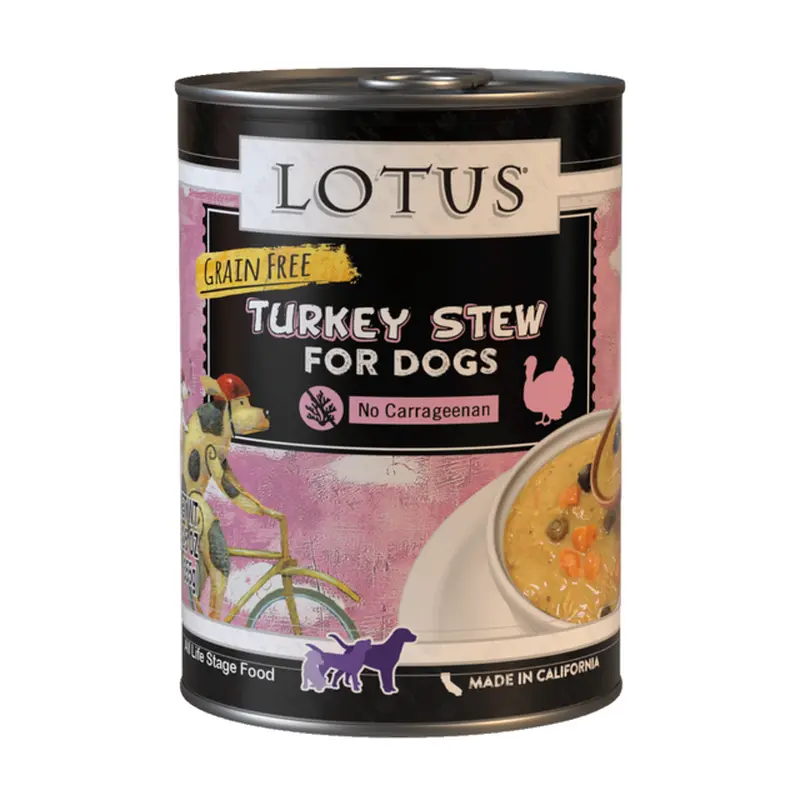 Lotus Stew Turkey Recipe Wet Dog Food 12.5oz
