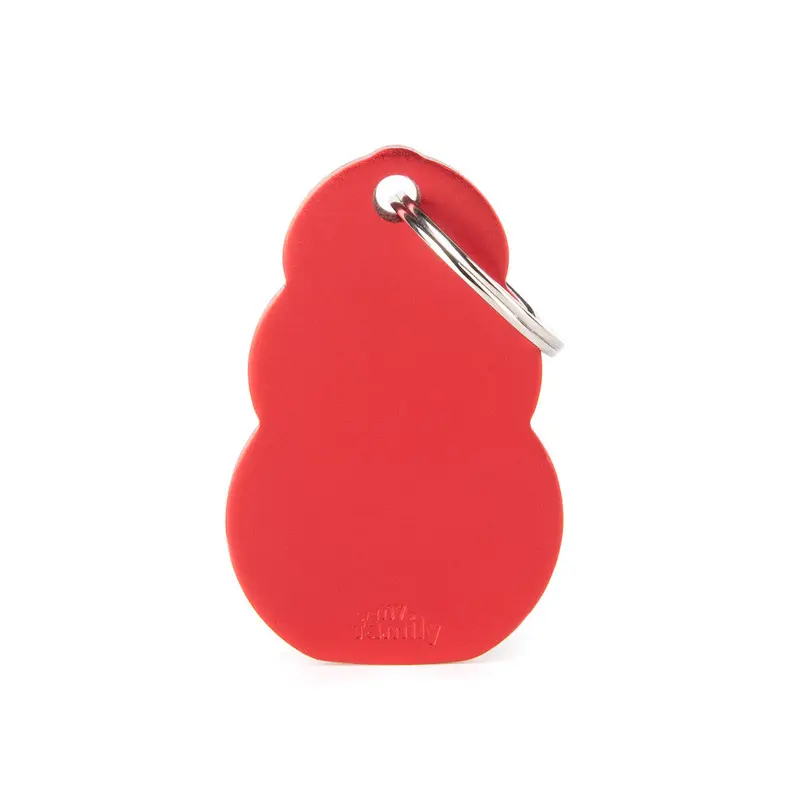My Family KONG Aluminum Red ID Tag