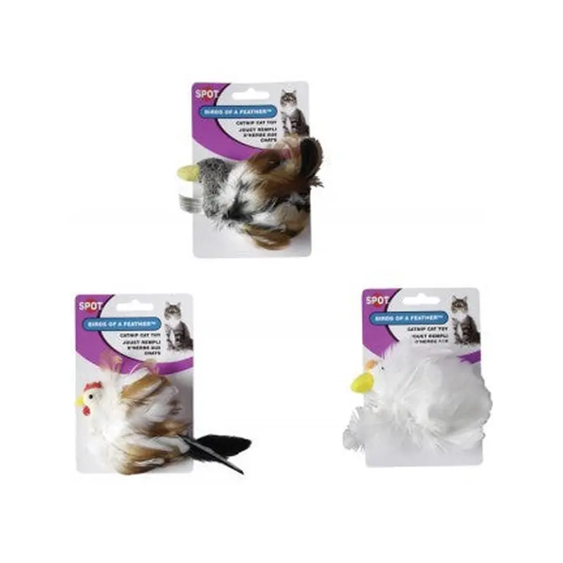 Spot Ethical Pet Cat Toy Birds Of A Feather Assorted