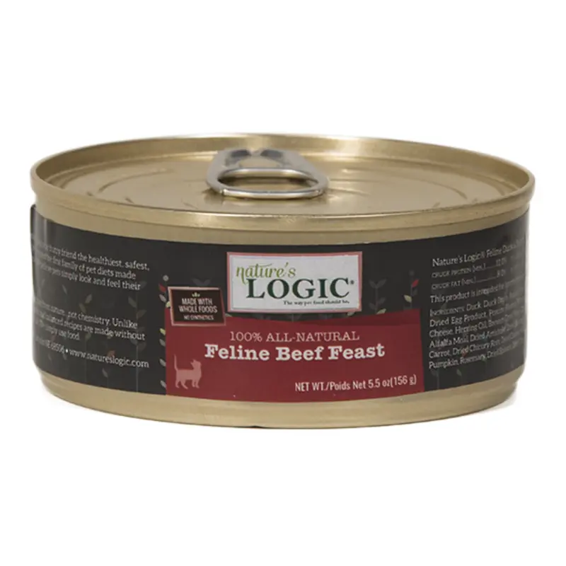Nature's Logic Grain Free Feline Beef Feast Canned Cat Food