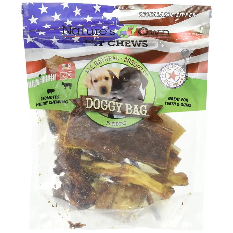 Nature's Own USA Doggy Bag Chew Treats Assorted 12pk