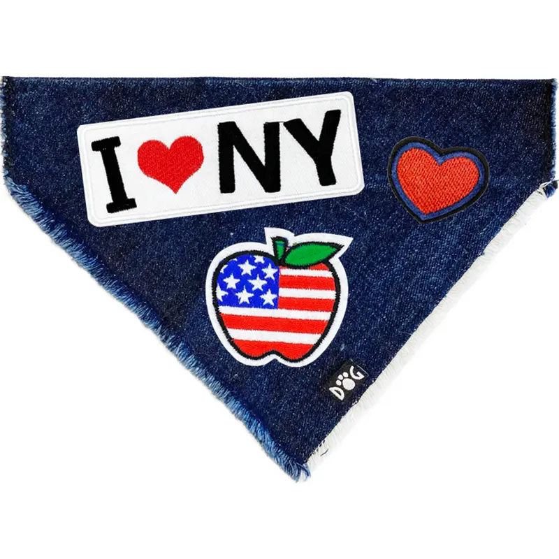 I Love NY Denim Bandana