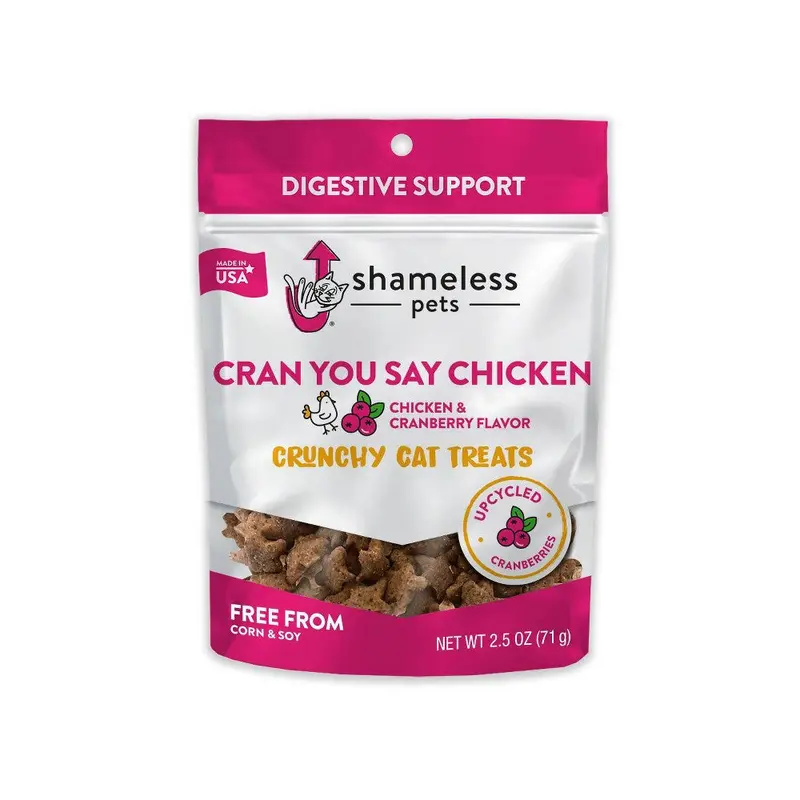 Shameless Pets You Say Chicken & Cranberry Flavor Crunchy Cat Treat 2.5oz