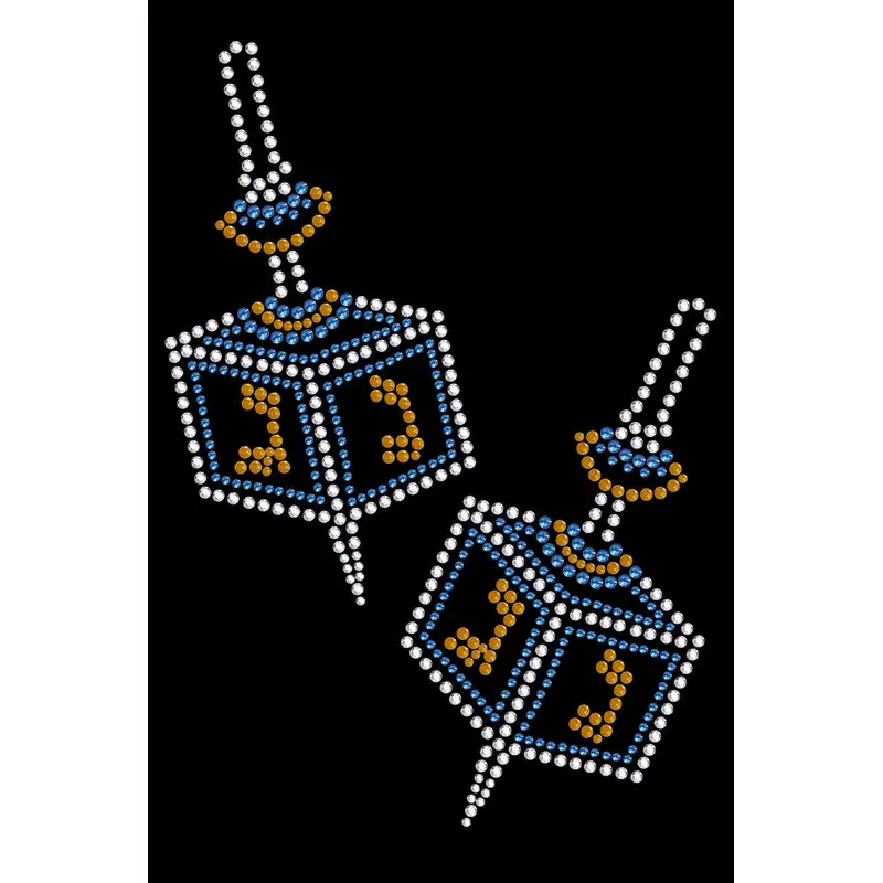 Dreidel - Large (Blue, Silver, & Gold) - Custom Tutu