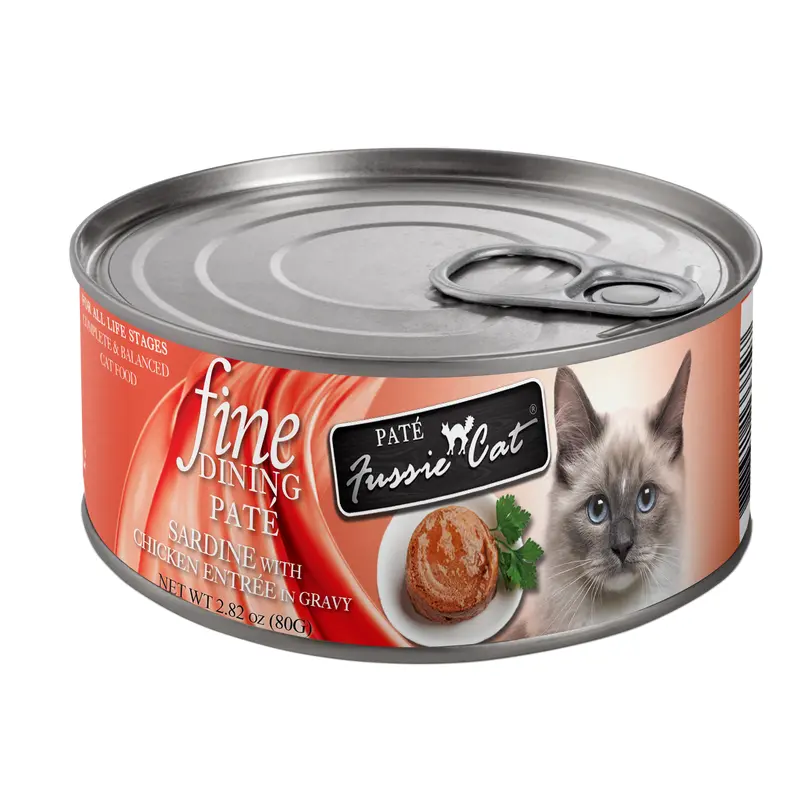 Fussie Cat Fine Dining Pate Sardine with Chicken Entre 2.82oz