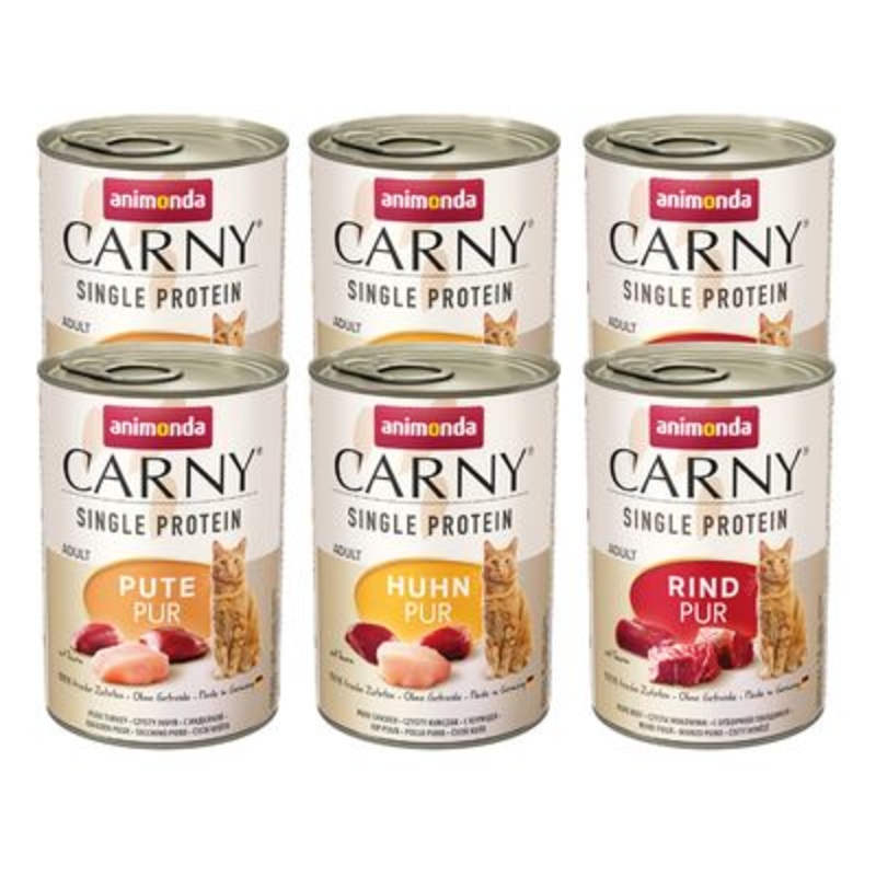 animonda Carny Single Protein Adult Trial Pack 6 x 400g